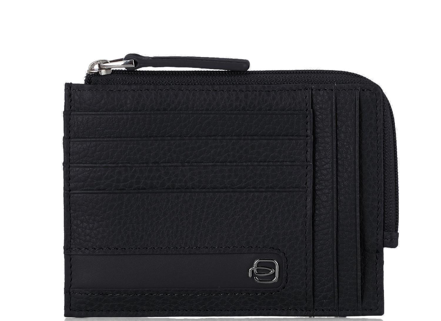 Piquadro Portafoglio Piatto Linea Ili Nero - Acquista A Prezzi Outlet!