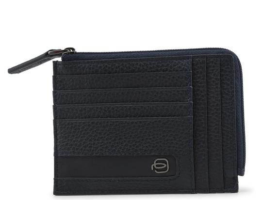 PORTAFOGLIO UOMO PIQUADRO ili porta carte di credito in pelle BLU  PU1243S86/BLU - EUR 43,50 | PicClick IT