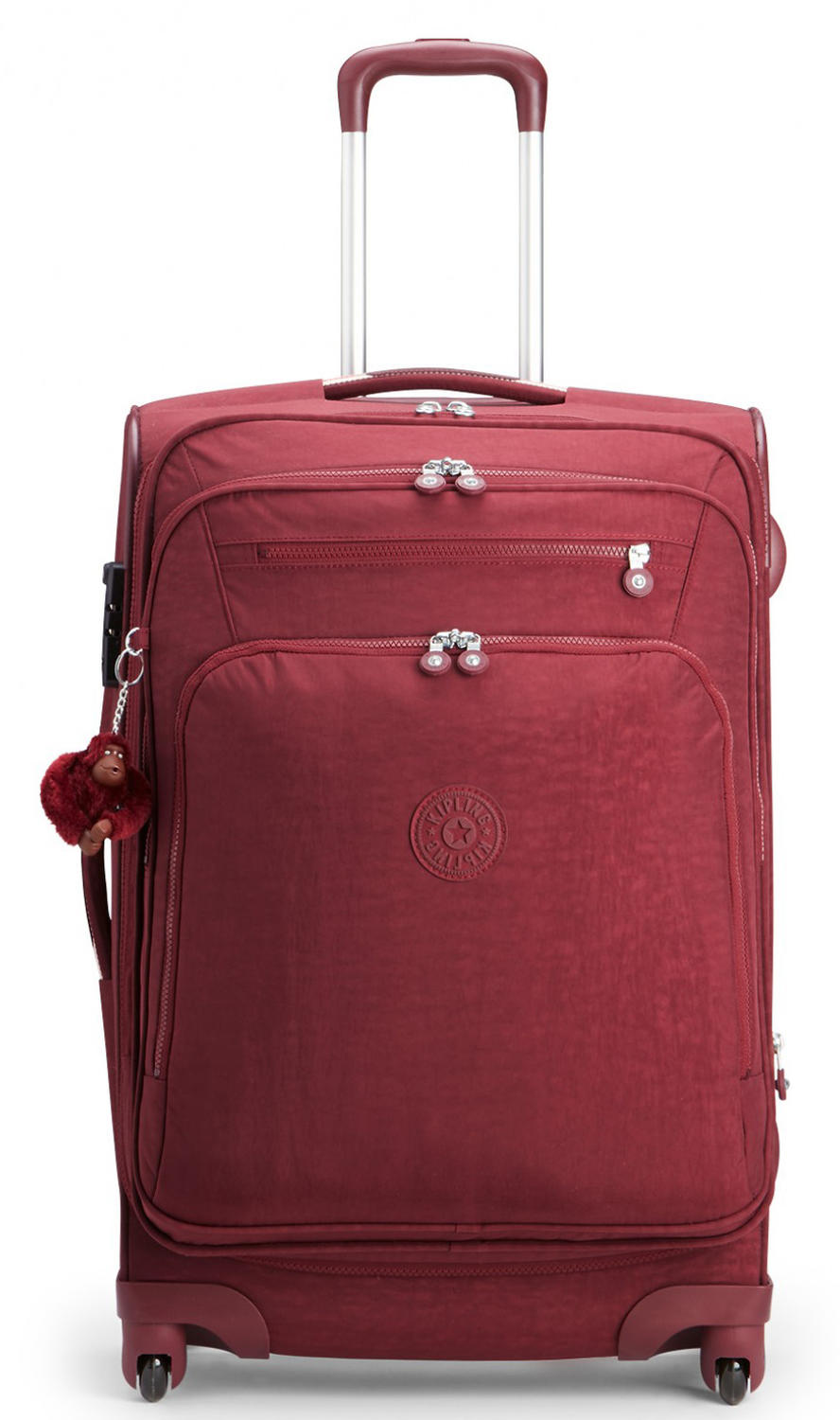 Trolley Kipling Youri, Misura Media, Espandibile Burnt Carmine C