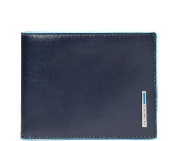 PIQUADRO BLUE SQUARE Portafoglio in pelle con RFID blu - Portafogli Uomo