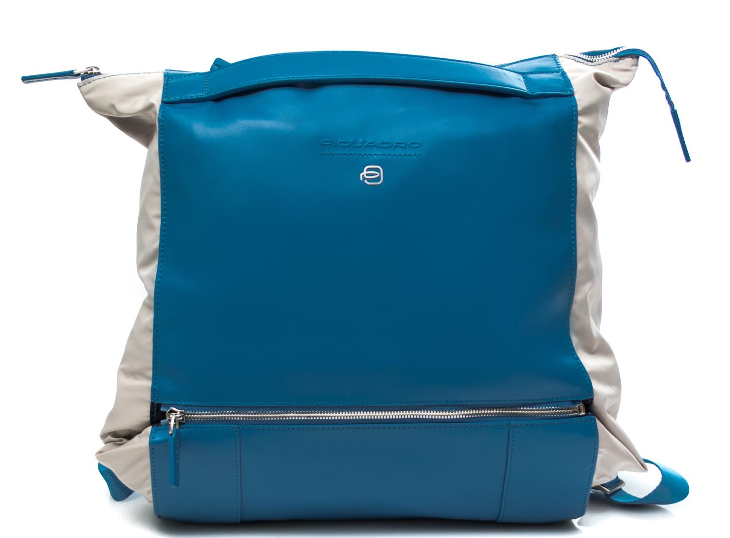 Piquadro Mamorè Zainetto Trasformabile In Shopper Azzurro - Acquista A  Prezzi Outlet!