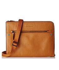 PIQUADRO Custodia porta iPad PIKE, in pelle, con tracolla CUOIO - Porta tablet & Organizer - 1
