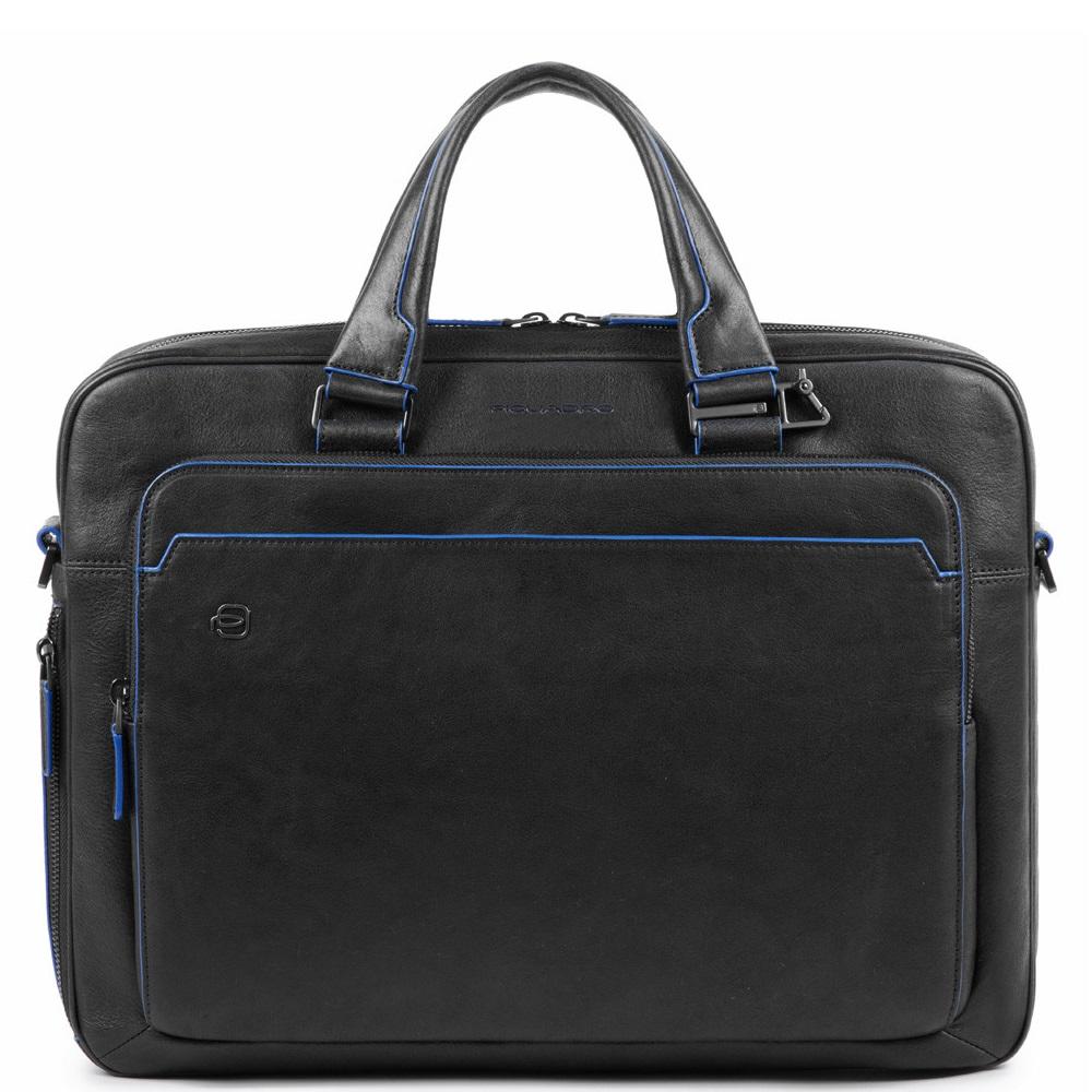 Cartella Uomo Piquadro Modus - Pelle Italiana, 2 Tasche Esterne, Capacità 16.5L - Foto 3