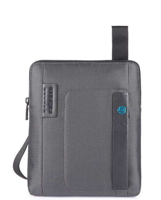 PIQUADRO PULSE P16 Borsello porta iPad CHEVRON/GRIGIO - Tracolle Uomo