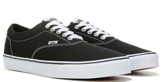 VANS Sneakers DOHENY, in canvas BLACK/WHITE - Scarpe Uomo