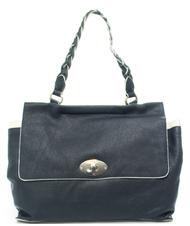TOSCA BLU Delacroix Shopping bag, in pelle martellata blu - Borse Donna - 1