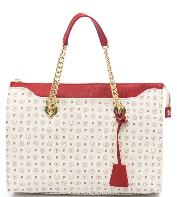 POLLINI HERITAGE CLASSIC Borsa a mano con tracolla avorio/lac - Borse Donna