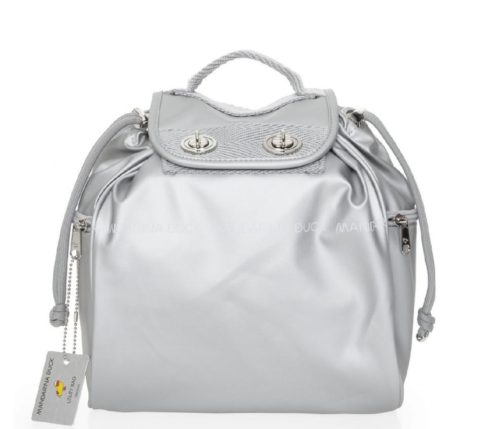Mandarina Duck Utility Zainetto A Spalla Silver - Acquista Su Le Sac!