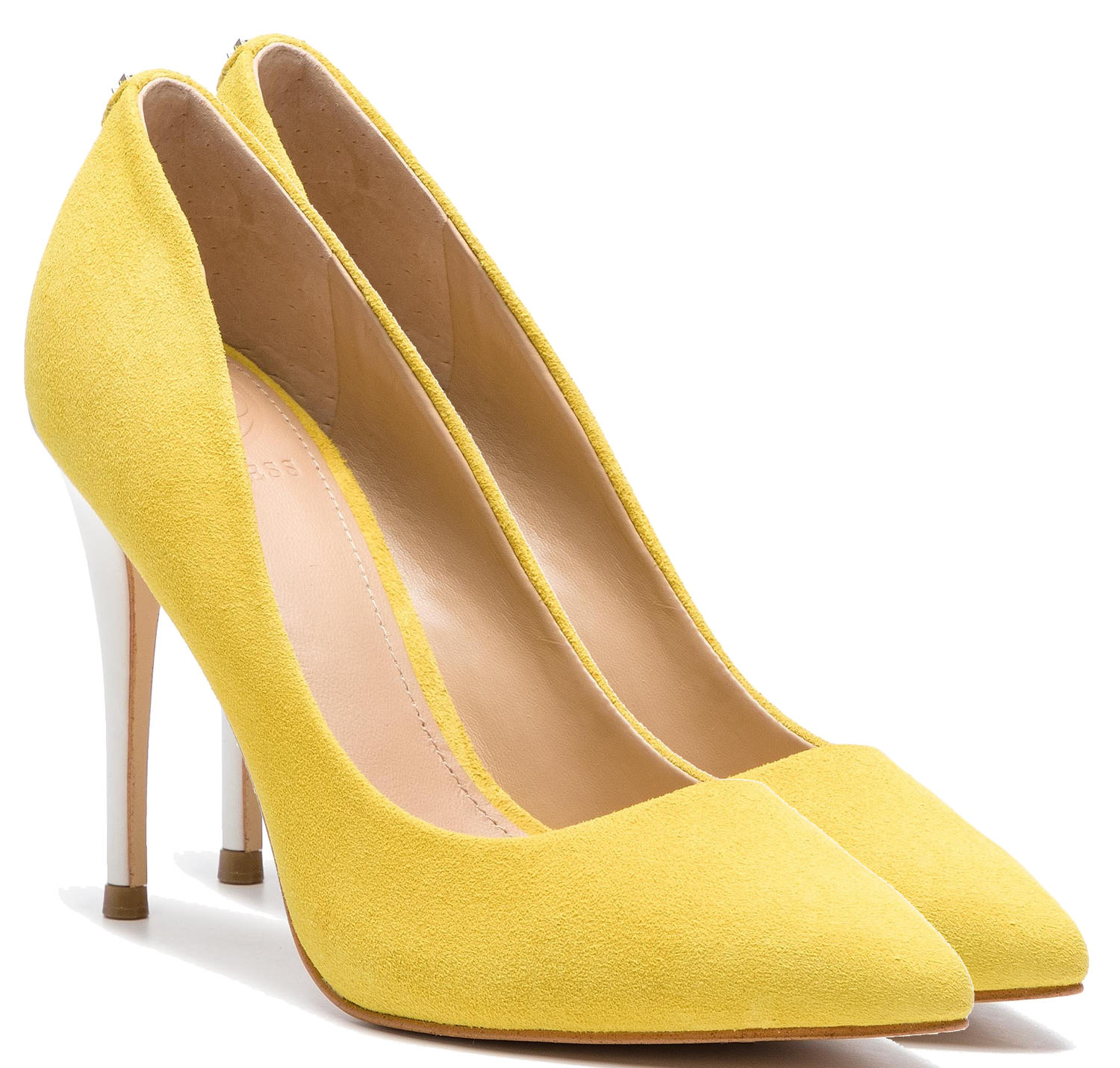 Guess Décolleté Okley, In Pelle Suede Yellow - Acquista A Prezzi Outlet!
