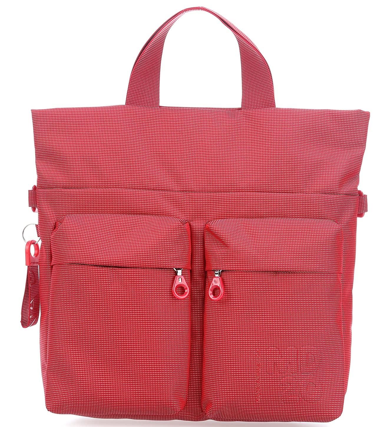Mandarina Duck Md20 Vertical Shopper A Mano, Con Tracolla Flame Scarlet