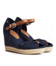 TOMMY HILFIGER BASIC Sandali espadrillas alti open toe desert sky - Scarpe Donna - 1