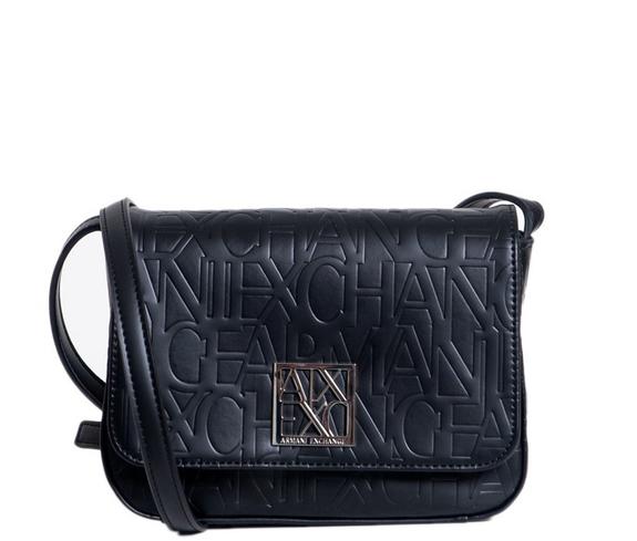 ARMANI EXCHANGE LOGO EMBOSSED Borsa a tracolla, stampa logo Nero - Borse Donna