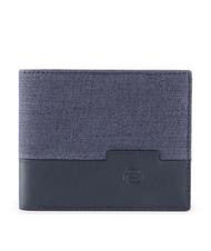 PIQUADRO  TIROS Portafoglio in tessuto riciclato, con portamonete blu - Portafogli Uomo - 1