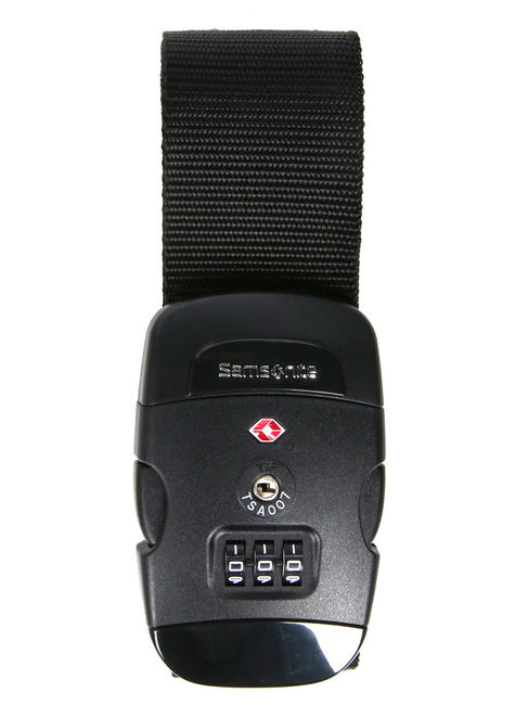 SAMSONITE  GLOBAL TRAVEL Cinghia TSA per bagaglio, con combinazione NERO - Accessori Viaggio