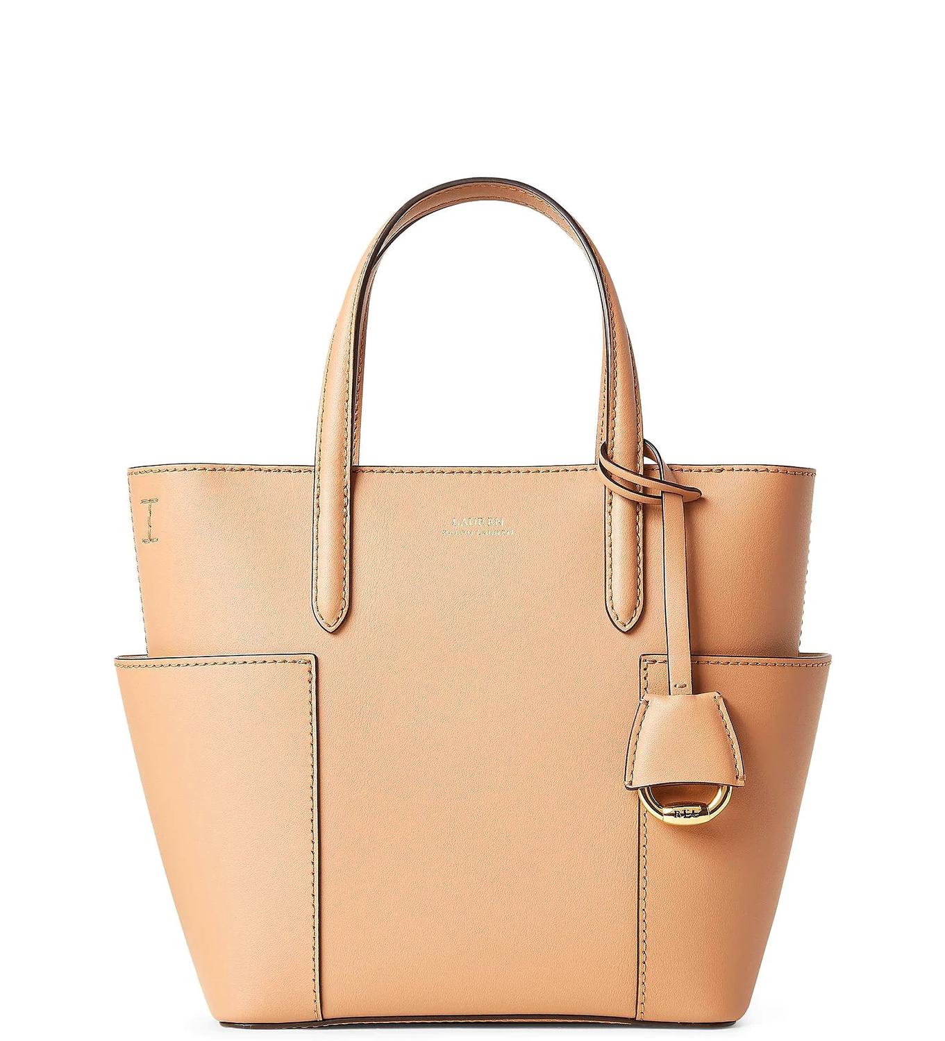 Ralph Lauren Tote Carlyle Mini Borsa A Mano, Con Tracolla Raspberry