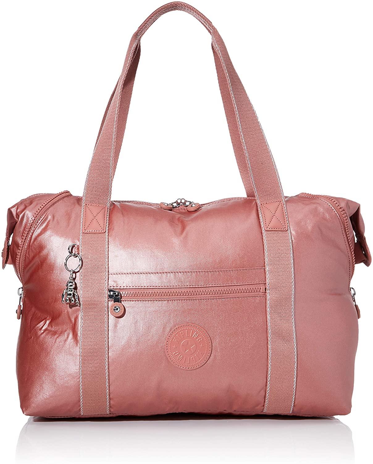 Borsa Da Viaggio Kipling Linea Art M, Trasformabile Metallic Rust