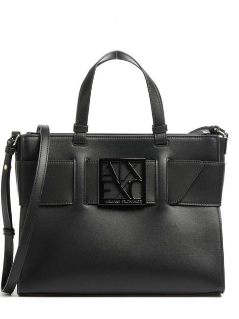 ARMANI EXCHANGE A|X BUCKLE Borsa a mano con tracolla Nero - Borse Donna