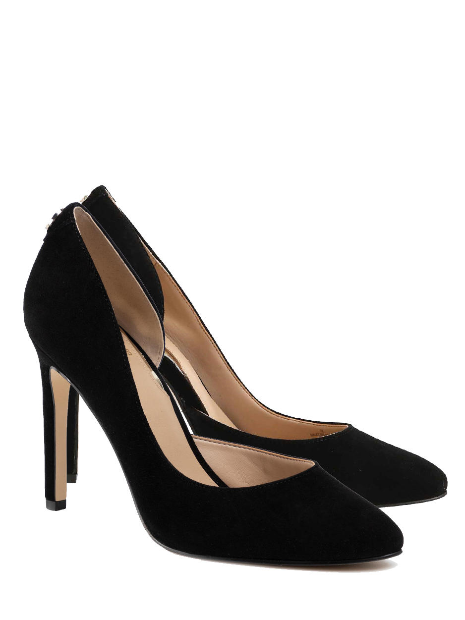 Guess Tendson3 Décolleté In Pelle Suede Nero - Acquista A Prezzi Outlet!