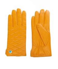Piquadro Guanti In Pelle, Da Donna Giallo - Acquista A Prezzi Outlet!
