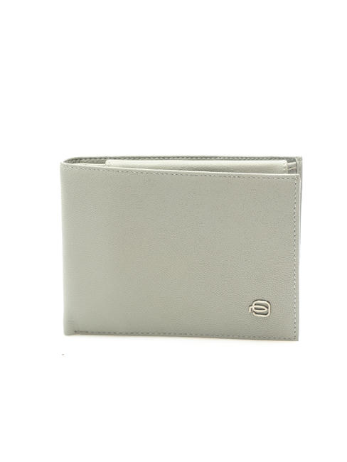 PIQUADRO wallet Leather; with coin purse GREY - Men’s Wallets
