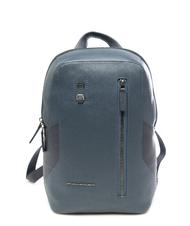 PIQUADRO HAKONE Zaino in pelle blu - Zaini da lavoro porta PC - 1