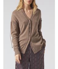 MANILA GRACE  Cardigan in misto lana Noce - Maglie Donna - 1
