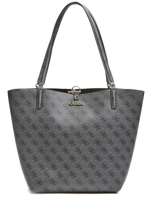 GUESS  ALBY TOGGLE 4G Shopping bag con pochette COAL/BLACK - Borse Donna