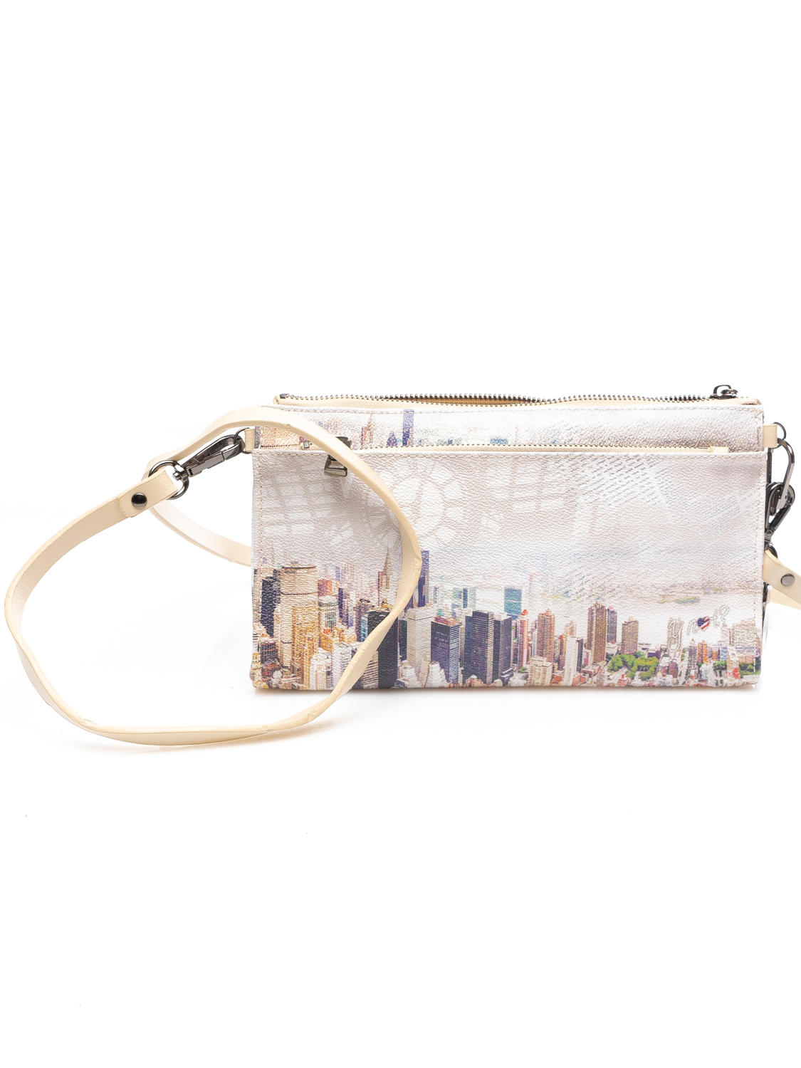 Ynot Yesbag Pochette A Tracolla Beige Manhattan - Acquista A Prezzi Outlet!