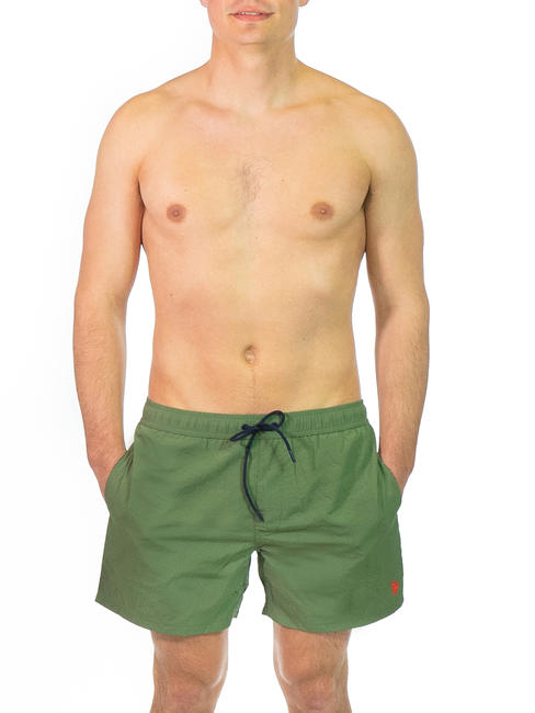 U.S. POLO ASSN.  USA TEAM Shorts da mare Verde Militare - Costumi da Bagno Uomo