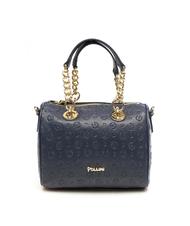 POLLINI  HERITAGE EMBOSSED Mini bauletto con tracolla blu - Borse Donna - 1