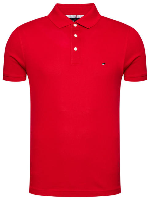 TOMMY HILFIGER 1985  Polo slim fit Primary Red - Polo Uomo