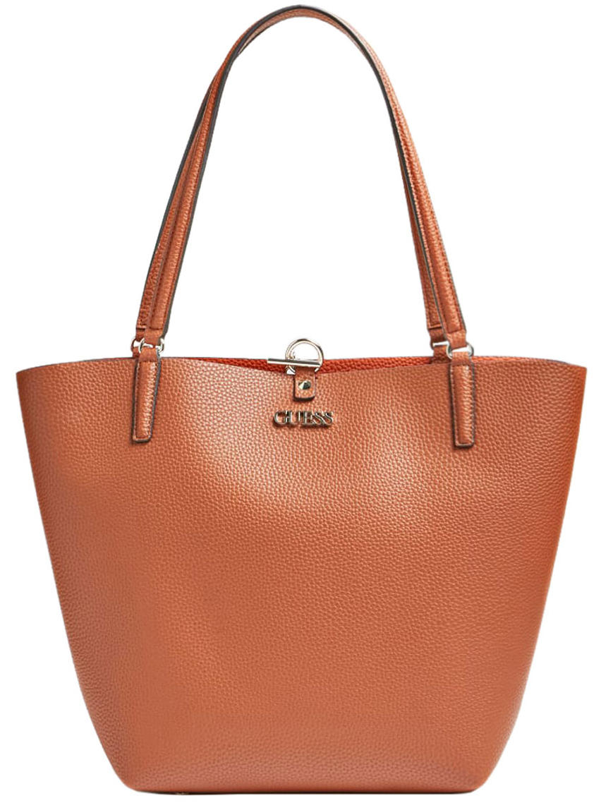 Guess Alby Toogle Shopping Bag, Reversibile, Con Pochette Cognac/Rust -  Acquista A Prezzi Outlet!