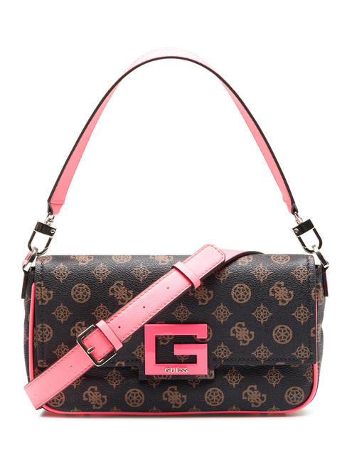 Borsa da donna a spalla ecopelle bianco e cipria Guess tasche interne