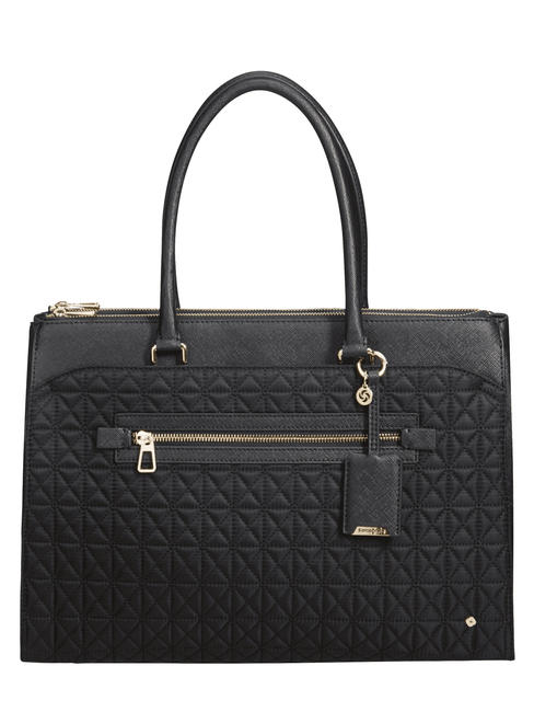 SAMSONITE LADY BECKY Shopping bag, porta pc 14" BLACK/MATELASSE - Borse Donna