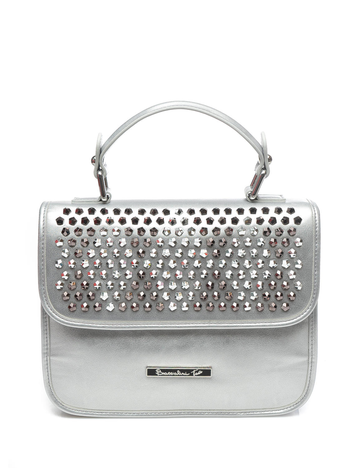 Braccialini Tua Strap Borsa A Mano Con Tracolla Argento/Borchie - Acquista  A Prezzi Outlet!