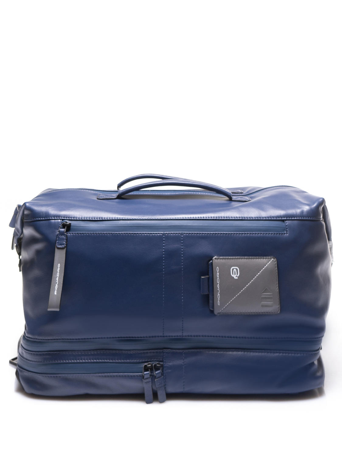 Piquadro Explorer Borsone/Zaino Porta Pc In Pelle Blu - Acquista A Prezzi  Outlet!
