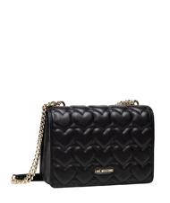LOVE MOSCHINO HEART QUILTED Convertible bag Nero - Borse Donna - 1