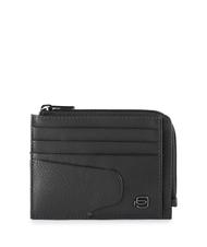 PIQUADRO AKRON Portafoglio in pelle con zip - Portafogli Uomo