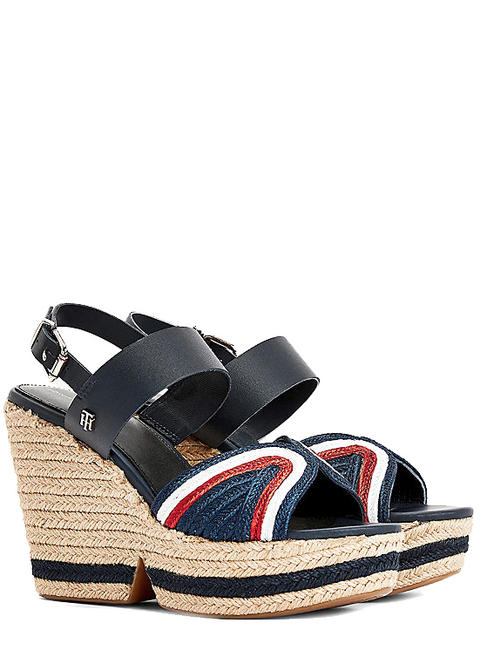 TOMMY HILFIGER - Sandali bassi donna con logo in paillettes - Push96.com