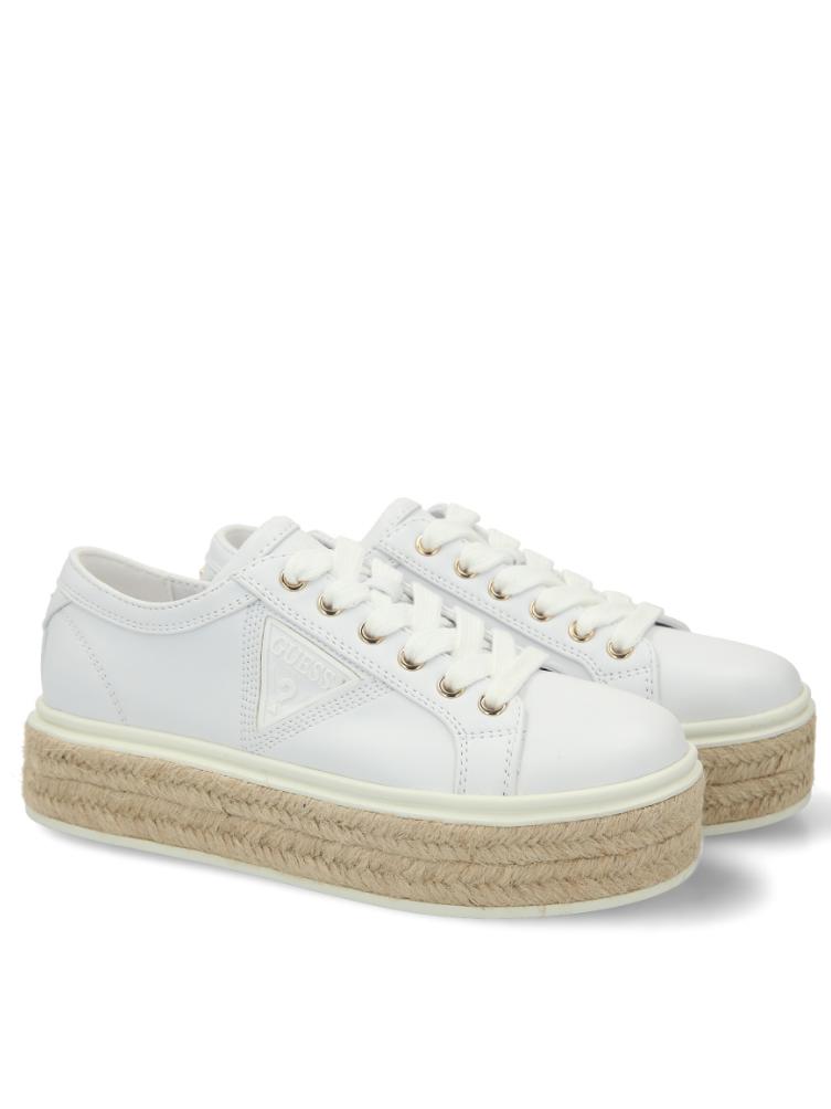 Espadrillas GUESS - Miriam FLMRI2 LEA12 WHITE - Espadrillas - Scarpe basse  - Donna | escarpe.it