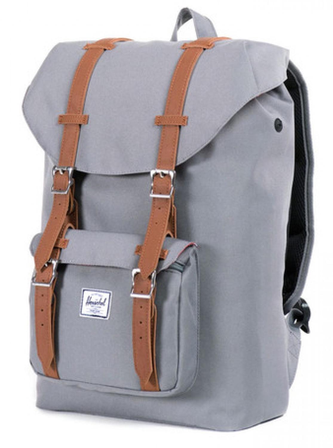 Zaino Herschel Modello Little America Mid Volume, Porta Pc 13" Greytan