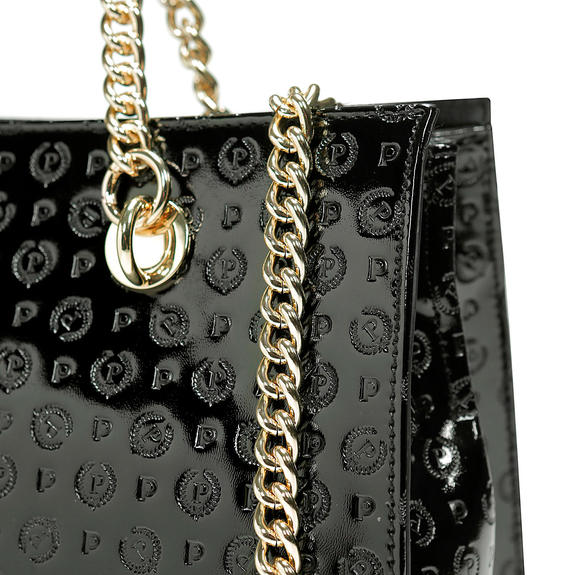 Embossed Heritage Borsa a mano, con tracolla, in vernice Nero - Borse Donna