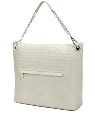 POLLINI Embossed Heritage Borsa a spalla, con tracolla e portachiavi BEIGE - Borse Donna - 2