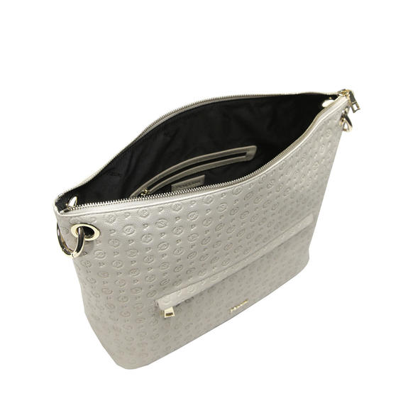 Embossed Heritage Borsa a spalla, con tracolla e portachiavi BEIGE - Borse Donna