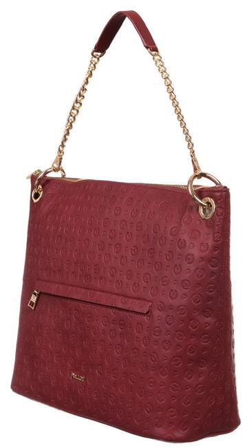 Embossed Heritage Borsa a spalla, con tracolla e portachiavi bordeaux - Borse Donna