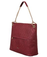 POLLINI Embossed Heritage Borsa a spalla, con tracolla e portachiavi bordeaux - Borse Donna - 2