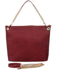 POLLINI Embossed Heritage Borsa a spalla, con tracolla e portachiavi bordeaux - Borse Donna - 3