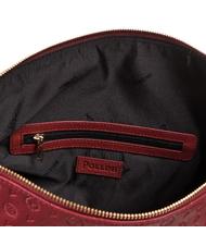 POLLINI Embossed Heritage Borsa a spalla, con tracolla e portachiavi bordeaux - Borse Donna - 4
