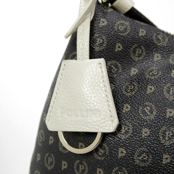 Heritage Classic Borsa a spalla, con dettagli in pelle nero/avorio - Borse Donna