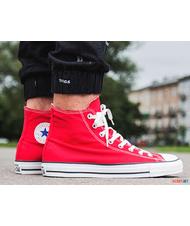 CONVERSE All Star High Top CHUCK TAYLOR, in canvas ROSSO - Scarpe Unisex - 8